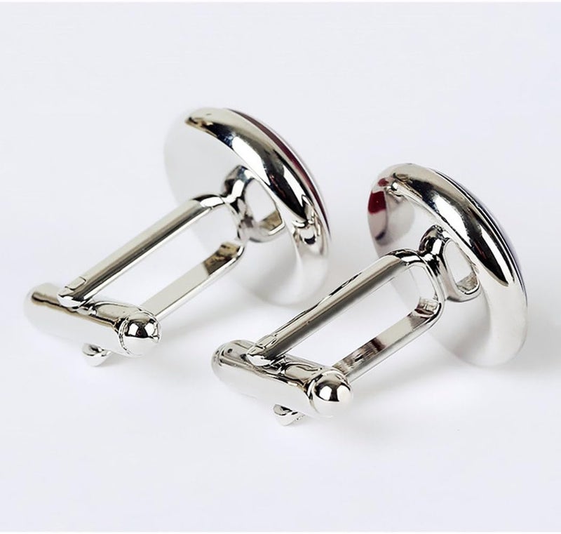 Vkooer Cufflinks For Men, White Tree Cufflinks Wedding Christmas Tree of Life Cuff Links Gift For Men Father Dad Husband - Image 5